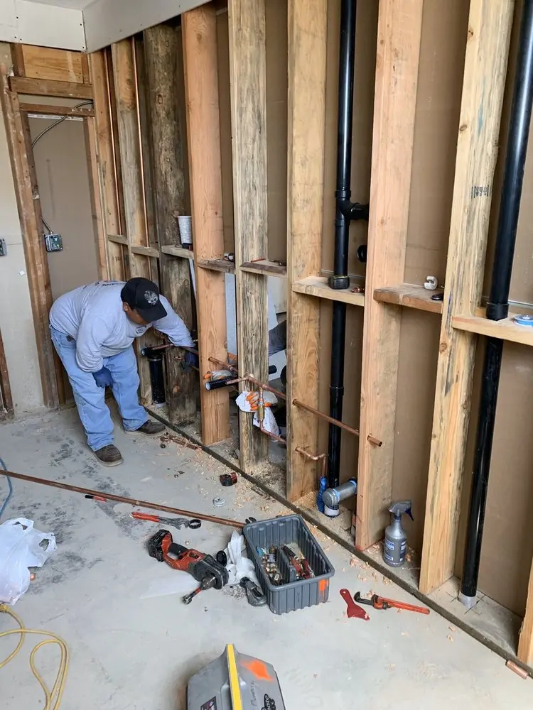 Commercial rough-in plumbing for Trenchless Sewer Repair in El Dorado Hills